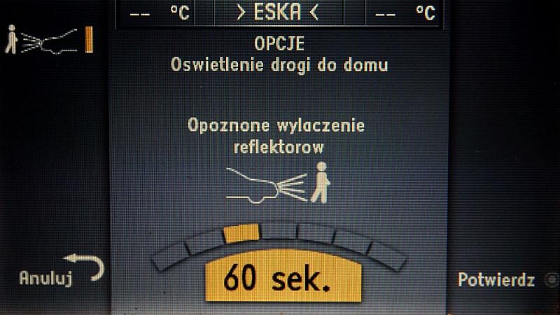 VW PHAETON Tłumaczenie nawigacji - Polskie menu